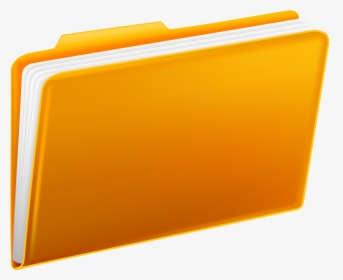 Yellow Folders Png - Folder Icon Png Orange With Transparent Background, Png Download, Transparent PNG