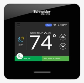 Schneider Electric Smart Thermostat - 24v Smart Thermostat, HD Png Download, Transparent PNG