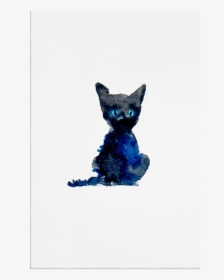 The Indigo Cat Print - Devon Rex, HD Png Download, Transparent PNG