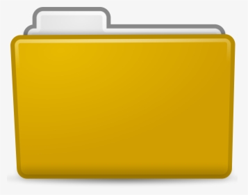 Yellow Folder Icon Clip Arts - Yellow Folder Clip Art, HD Png Download, Transparent PNG