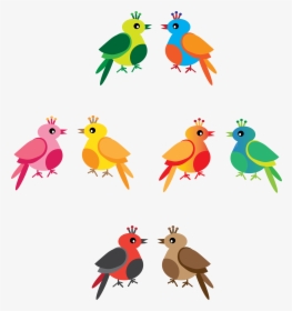 Free Rainbow Birds - Word Problem Examples Addition, HD Png Download, Transparent PNG
