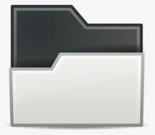 Folder White Open Clip Arts - Icon, HD Png Download, Transparent PNG