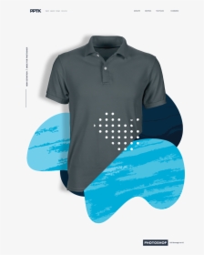 Ghosted Mens Polo Shirt Template Photoshop Hero - Mockup T Shirt Polo Free, HD Png Download, Transparent PNG