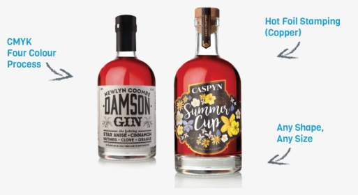 Gin Bottle Labels, HD Png Download, Transparent PNG