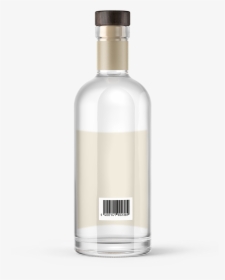 Glass Bottle Barcode Label, HD Png Download, Transparent PNG
