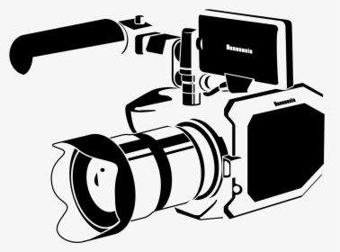 Photo Camera Sketch - Video Camera Drawing, HD Png Download, Transparent PNG