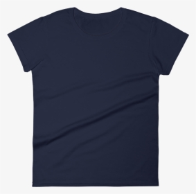Womenstee Mockup Flat-front Navy - Active Shirt, HD Png Download, Transparent PNG