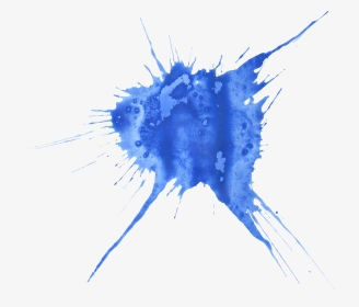 Blue Watercolor Splatter 18 1024×872 - Transparent Blue Watercolor Splatter, HD Png Download, Transparent PNG