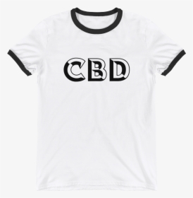 Cbd Men S Ringer T-shirt - Ringer Tee Mockup Free, HD Png Download, Transparent PNG
