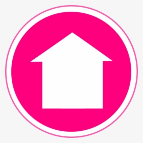 Hot Pink Home Icon Svg Clip Arts - Web Address Icon Pink Png, Transparent Png, Transparent PNG