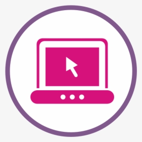 Transparent Laptop Icon Png - Computer Icon Png Pink, Png Download, Transparent PNG