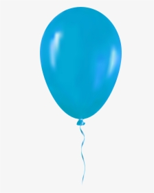 Light Blue Balloon Png Clip Art - Transparent Background Single Balloon Png, Png Download, Transparent PNG
