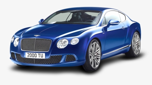 Blue Bentley Continental Gt Speed Car Png Image - Bentley Continental Gt Png, Transparent Png, Transparent PNG