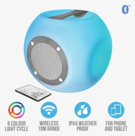 Trust Lara Wireless Bluetooth Speaker With Multi-colour - Bluetooth, HD Png Download, Transparent PNG