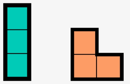 Tetris Pieces Transparent Background , Png Download - 3 Block Tetris Piece, Png Download, Transparent PNG