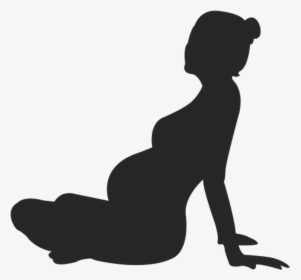 Silhouette Pregnant Woman Freetoedit - Transparent Pregnant Woman Silhouette, HD Png Download, Transparent PNG