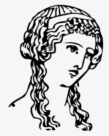 Grecian Hairdressing 13 Clipart Icon Png - Greek Woman Png, Transparent Png, Transparent PNG