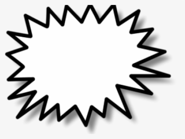Transparent Explosion Clipart Black And White - Star Burst Clip Art, HD Png Download, Transparent PNG