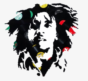 Bob Marley By Willy Bass - Bob Marley Stencil Art, HD Png Download, Transparent PNG
