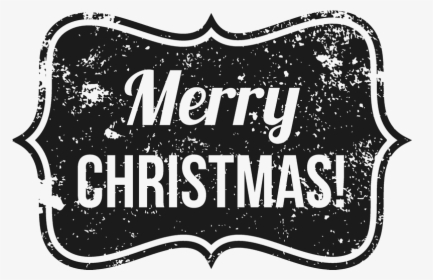 Distressed Merry Christmas Badge Rubber Stamp - Graphic Design, HD Png Download, Transparent PNG
