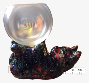 Black Undersea Cat Holding Fish Bowl - Ceramic, HD Png Download, Transparent PNG
