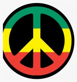 Peace Symbol Png - Bob Marley Logo Png, Transparent Png, Transparent PNG