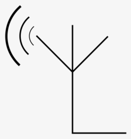 Aerials Electronic Symbol Television Antenna Radio - Line Art, HD Png Download, Transparent PNG