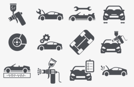 Auto Body Icons Vector - Car Assembly Icon Png, Transparent Png, Transparent PNG