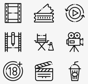 Film Industry - Design Icons Vector, HD Png Download, Transparent PNG