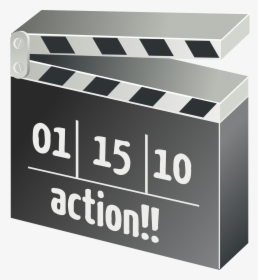 Movie Clapper Board Clipart, HD Png Download, Transparent PNG