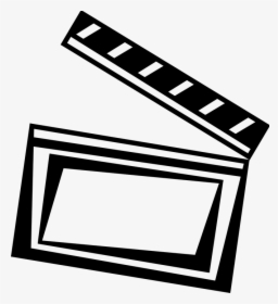 Clapperboard, Movie, Slate, Director, Entertainment - Movie Camera Black And White Clipart, HD Png Download, Transparent PNG