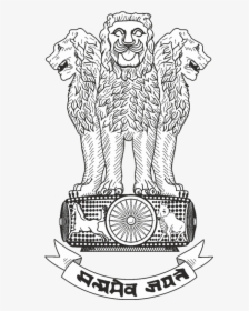 Coat Of Arms Of India Transparent Background - Ashok Stambh White Png, Png Download, Transparent PNG