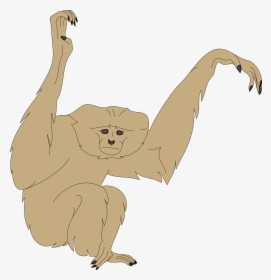 Monkey With Raised Arms Svg Clip Arts - Monkey Arms, HD Png Download, Transparent PNG