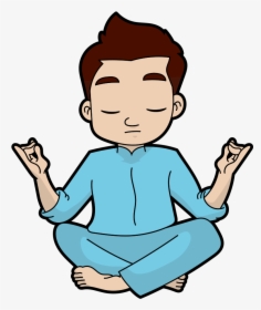 Man Doing Yoga Cartoon, HD Png Download, Transparent PNG
