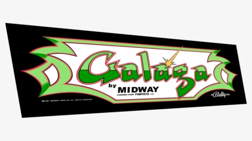 Tin Sign Galaga Arcade Shop Game Room Art Marquee Consol - Galaga Marquee Png, Transparent Png, Transparent PNG
