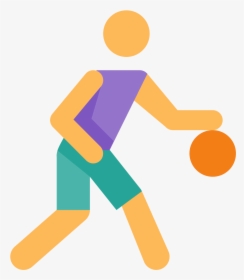 Basketball Player Icon - Sports Icon Color Png, Transparent Png, Transparent PNG