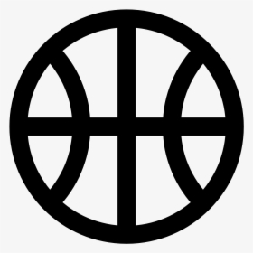 Basketball Icon - Logo Black And White Basketball, HD Png Download, Transparent PNG