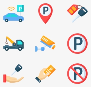 Parking - Car Parking Vector Icon, HD Png Download, Transparent PNG