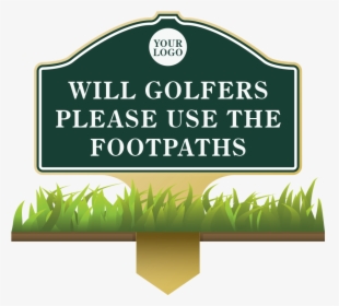 Information & Etiquette Sign - Golf Out Of Bounds Sign, HD Png Download, Transparent PNG