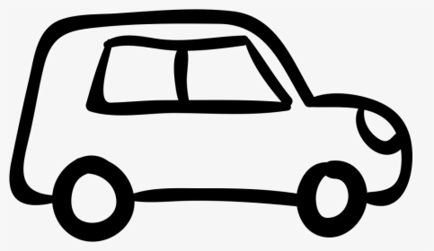 Clip Art Outlined Vehicle Svg Png - Car With Clear Background, Transparent Png, Transparent PNG