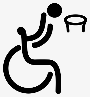 Wheelchair Basketball Logo Png, Transparent Png, Transparent PNG