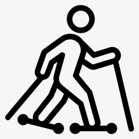 Transparent Skiing Clipart - Roller Ski Icon, HD Png Download, Transparent PNG