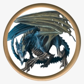 Transparent Blue Dragon Png - D&d Blue Dracolich, Png Download, Transparent PNG
