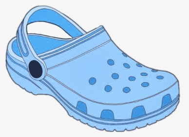 Pastel Blue Croc - Vsco Girl Stickers 