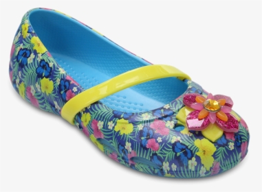 Iconic Crocs Comfort Sandals Floral Girl Gibits, HD Png Download, Transparent PNG