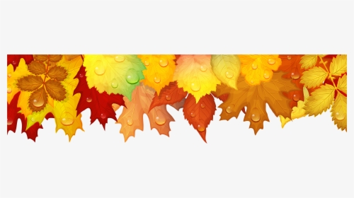 Transparent Fall Leaves Background Clipart - Leaf Border Design Png, Png Download, Transparent PNG