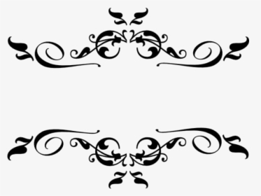 Fancy Swirl Design Png Transparent Images - Decorative Elements Clip Art, Png Download, Transparent PNG