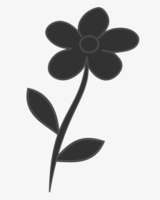 Black, Leaf, Flower, Flora, HD Png Download, Transparent PNG