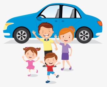 Family Car Vectors Png , Png Download - Family Car Driving Clipart, Transparent Png, Transparent PNG