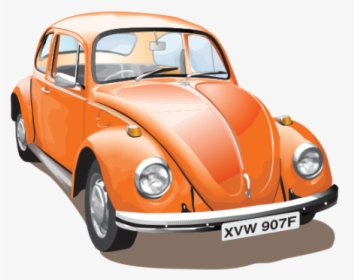 Vw Beetle Car Vector Illustration Free Download - Volkswagen Beetle Vector Free, HD Png Download, Transparent PNG